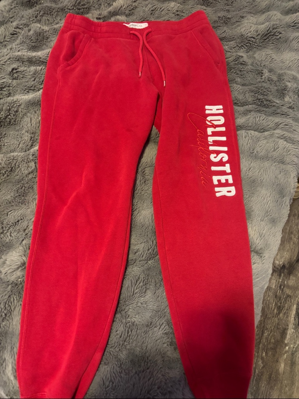 Hollister womans Red Fleece sweats